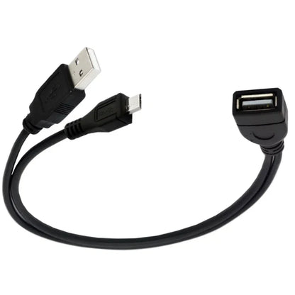 2-in-1 Micro USB to USB OTG Adapter with Power Cable | For Fire Stick, PlayStation Classic & More