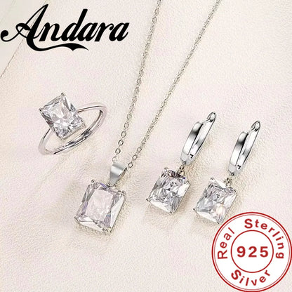 Andara 925 Sterling Silver Heart Jewelry Set | Romantic Birthday Valentine's Day Gift
