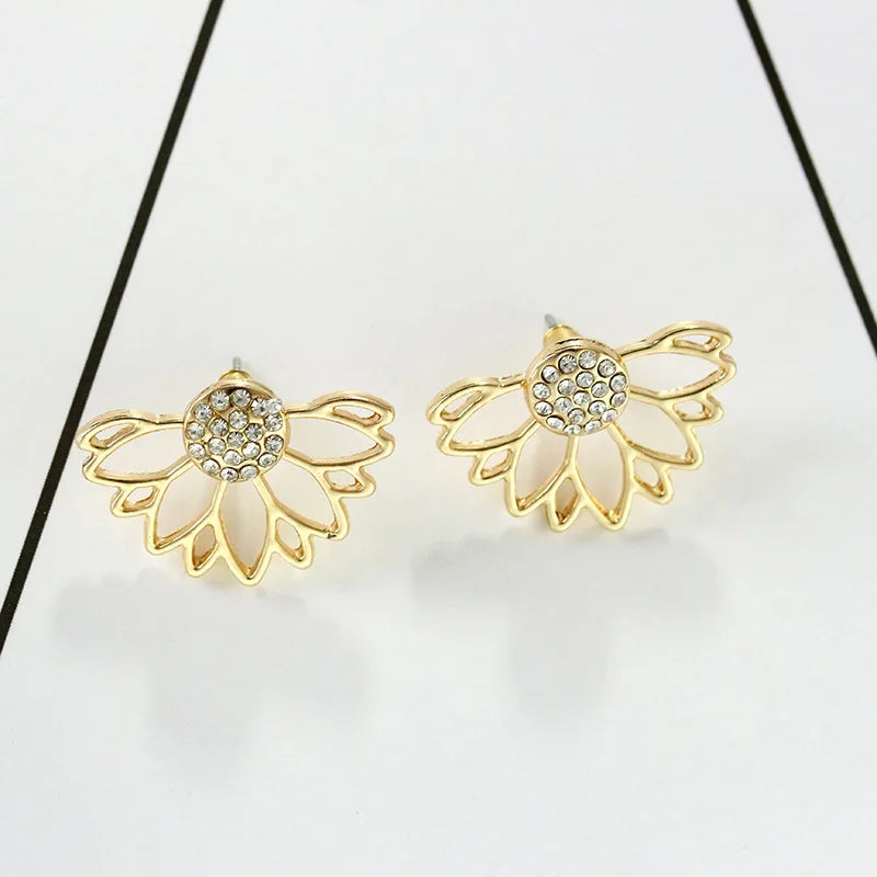 Korean Sweet Small Daisy Stud Earring For Women Zircon Flower Girls Fashion Earrings Trend Party Jewelry Gift