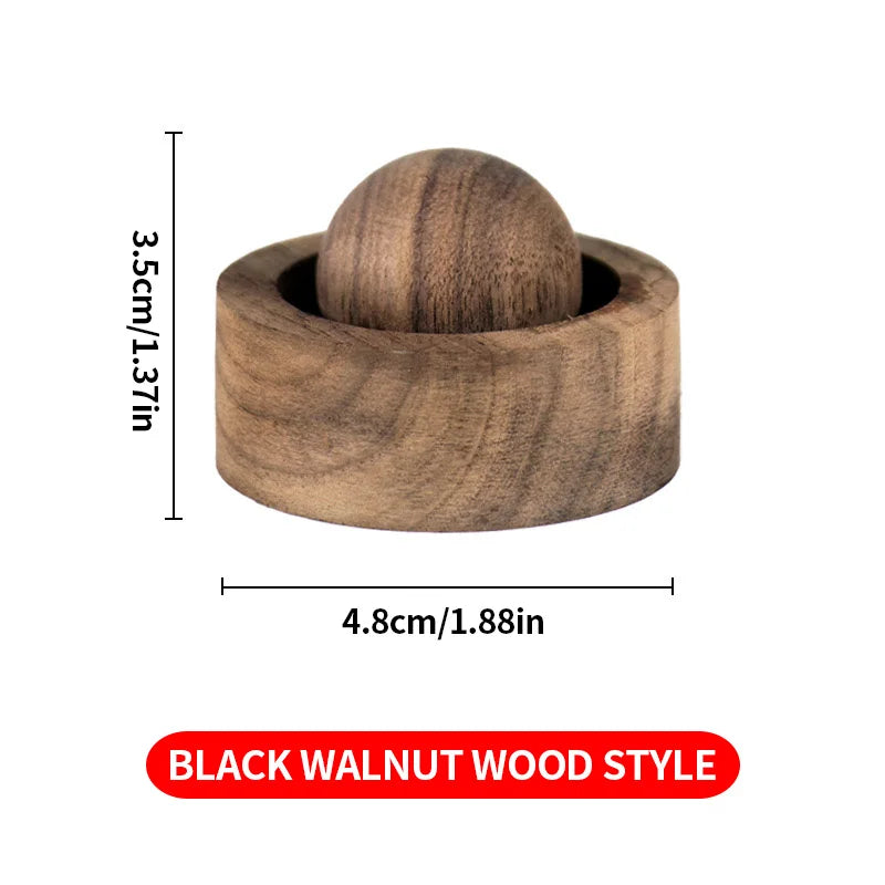 Solid Wood Essential Oil Diffuser Sphere | Natural Aromatherapy Accessory