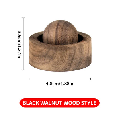 Solid Wood Essential Oil Diffuser Sphere | Natural Aromatherapy Accessory