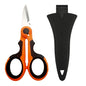 Professional Electrician Scissors | Heavy Duty Wire Stripping Shears with Non-Slip Handle