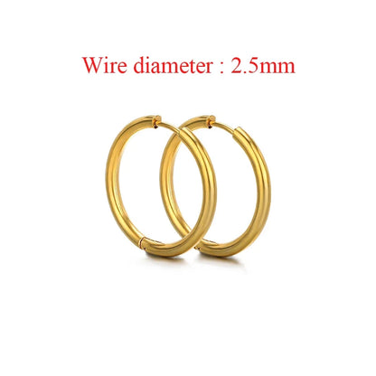 10pcs Stainless Steel Hoop Earrings Set | Fashion Huggie Earrings for Women and Men