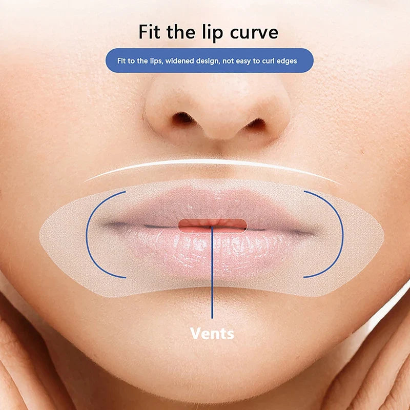 30Pcs Night Sleep Lip Nose Breathing Improving Patch | Anti-Snoring Stickers for Children and Adults