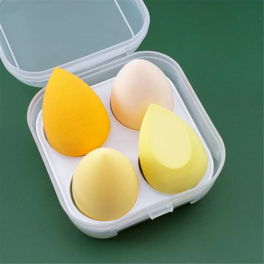 4/8pcs Makeup Sponge Blender Set | Soft Latex Foundation Blending Sponges