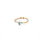 Fashion Zircon Heart Birthstone Rings For Women Stainless Steel Gold Color Birthstone Ring  Aesthetic Wedding Jewelry Gift