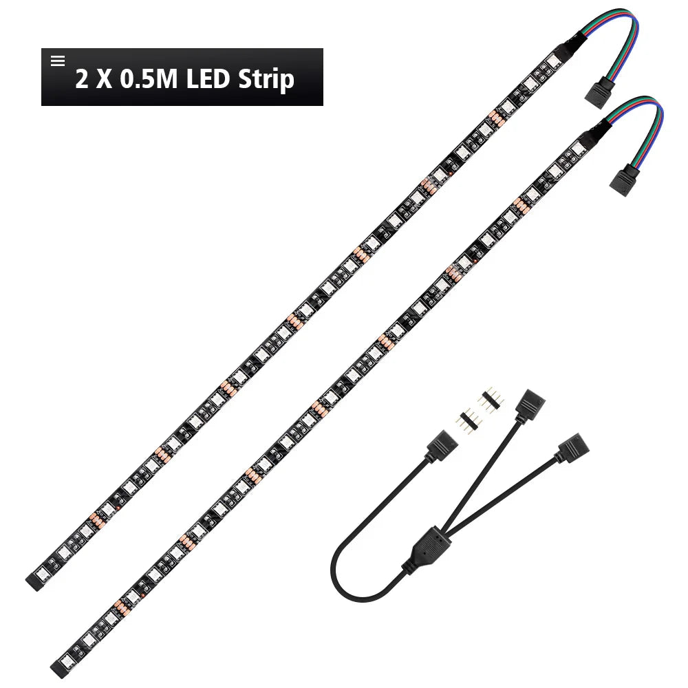 RGB Gaming LED Strip Splitter Kit | 12V Aura Sync for PC Case