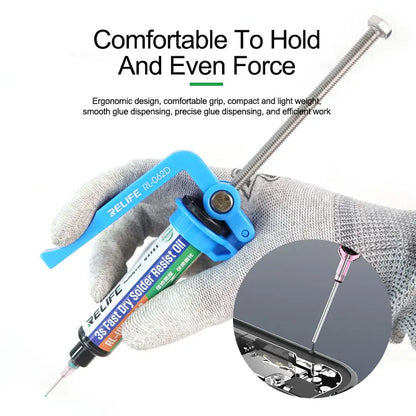 RELIFE RL-062D Manual Glue Gun | High Strength Injection Molding for 5-10CC Syringes