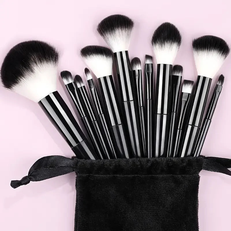 13-Piece Makeup Brush Set | Complete Eye Shadow, Concealer & Powder Brush Kit