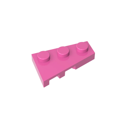 Gobricks GDS-547 Wedge Plate 3 x 2 Right | Compatible Building Block for DIY Creations