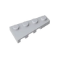 Gobricks GDS-549 Wedge Plate 4 x 2 Right | Building Block for Compatible DIY Sets