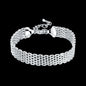 8 Inch 18K Gold Bracelet 5MM Sideways Chain Bracelet For Woman Men Fashion Wedding Engagement 925 Sterling Silver Jewelry Gifts