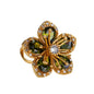 Pink Zircon Flower Rings for Women Gold Color Stainless Steel Ring 2025 Trend Elegant Floral Luxury Aesthetic Jewelry anillos