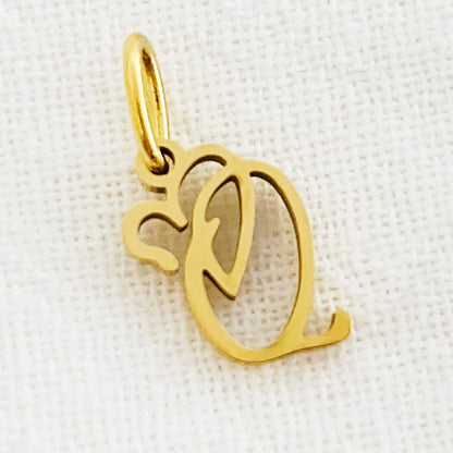 SUNIBI Heart Art Initial Alphabet Pendant DIY Name Customized Birthday Gift Stainless Steel Women Fashion Jewelry A-Z Wholesale