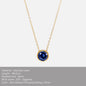 SUNIBI Stainless Steel Birthstone Necklace for Woman Gold Color Bride Designer Pendant Necklaces Birthday Gift Jewelry Wholesale