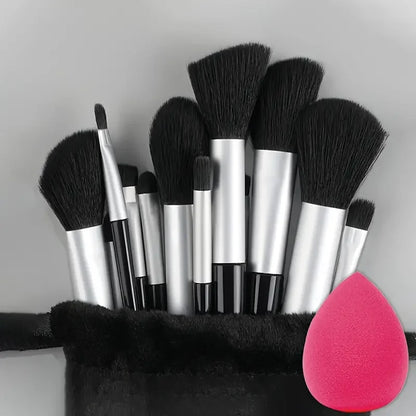 13-Piece Makeup Brush Set | Soft Fluffy Foundation Blush Highlighter Brush Kit