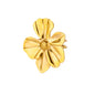 Stainless Steel Exaggerated Big Flower Rings For Women Gold Color Sunflower Finger Ring Female Fashion Aesthetic Jewelry Gift