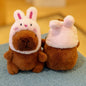 Capybara Plush Keychain | Cartoon Bag Pendant and Car Keyring