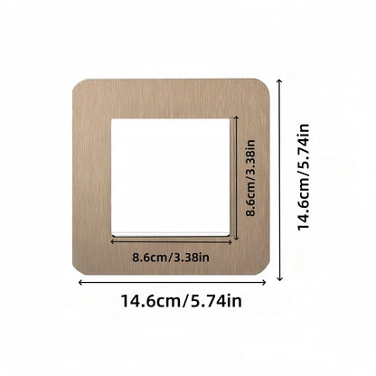 Square Switch Wall Sticker | Pre-stuck Decorative Switch Cover, 14.6x14.6cm