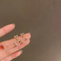 Europe and The United States Fashion Trend Love Drop Earrings Ladies Luxury Shining Inlaid Zirconia Wedding Jewelry