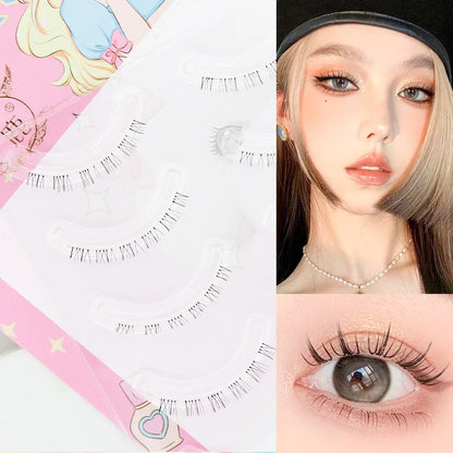 Menglu Natural Short Lower Lashes | Hand-Painted Style Fake Eyelashes