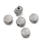 10Pcs/Pack Stainless Steel Various Shape Gold Steel Color Texture Spacer Beads for DIY Bracelet Jewelry Making Accessories