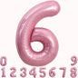 40-Inch Pink Foil Number Balloon | Birthday Party Decoration