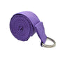 1.8m Cotton Yoga Strap with D-Ring Buckle | Adjustable Stretching Aid for Flexibility