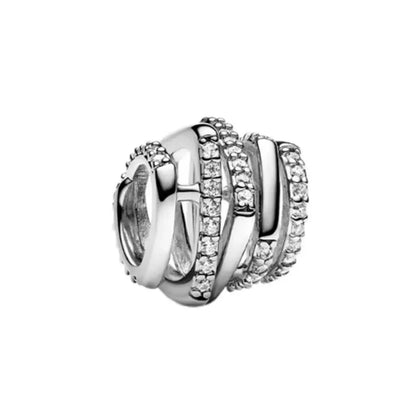 Hot Selling Christmas Santa 925 Silver Charm Bead Fit European Bracelet Bangles Women Necklace Jewelry
