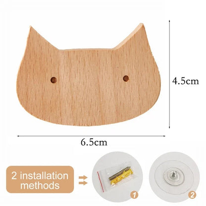 Wooden Animal Hook | Cute Wall Mounted Coat and Key Holder
