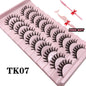 Strip Lashes 10-pairs Fluffy Mink Lashes 3D False Volume Eyelashes