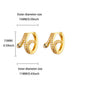Luxury Zircon Hoop Earrings for Women Gold Color Stainless Steel Butterfly Heart Snake Earring Fashion Party Wedding Jewelry Gif
