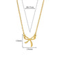 Stainless Steel Bowknot Lucky Necklace For Women Gold Color Korean Necklaces Female Aesthetic Choker Jewelry Daily Accessories