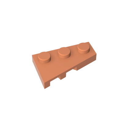 Gobricks GDS-547 Wedge Plate 3 x 2 Right | Compatible Building Block for DIY Creations