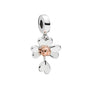 Hot selling 925 silver pink series flower dog paw heart-shaped pendant, Fit original bracelet DIY accessories, exquisite jewelry