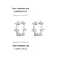 Cute Geometric Hoop Earrings for Women Stainless Steel Gold Color Cross Infinity Earrings 2025 Trend Piercing Wedding Jewelry