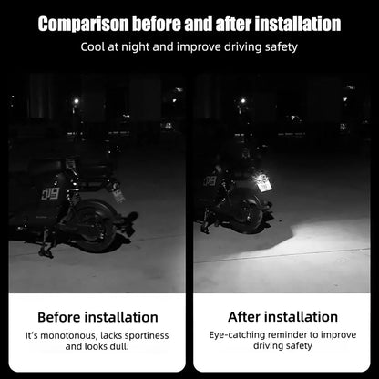 2PCS Car LED Demon Eye Light | Universal Dynamic Strobe Turn Signal Decorative Lights