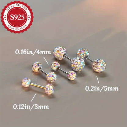 S925 Silver Stud Earrings for Women, Penguin Shape, Party Accessories