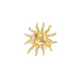 Stainless Steel Exaggerated Big Flower Rings For Women Gold Color Sunflower Finger Ring Female Fashion Aesthetic Jewelry Gift