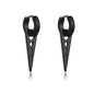 Punk Stainless Steel Stud Earrings Set | Unisex Hip Hop Piercing Jewelry