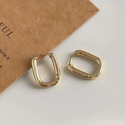 High-quality 925 Sterling Silver Crystal Fashion Circle Hoop Earrings for Woman Wedding Party Gift Street Versatile Jewelry