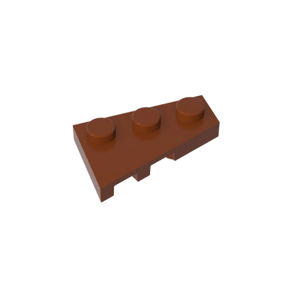 Gobricks GDS-547 Wedge Plate 3 x 2 Right | Compatible Building Block for DIY Creations