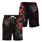 Japan Sakura Samurai beach shorts quick dry men sexy bodybuilding harajuku summer casual male gym pour Homme low waist fitness