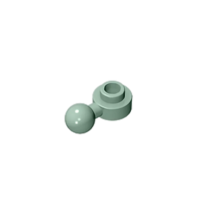 Gobricks GDS-1500 Hinged Plate 1x1 with Ball Head | Compatible Building Brick
