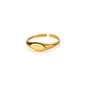 Fashion Oval Rings For Women Gold Color Stainless Steel Geometric Openning Ring Wedding Statement Jewelry 2024 Trend Gift BFF