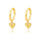 Zircon Heart Pendientes Earring For Women Stainless Steel Gold Color Piercing Earring 2025 Trend Jewelry aretes Accesorios mujer