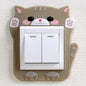 Luminous Silicone Switch Cover | Kawaii Cartoon Animal 3D Sticker for Kids Room