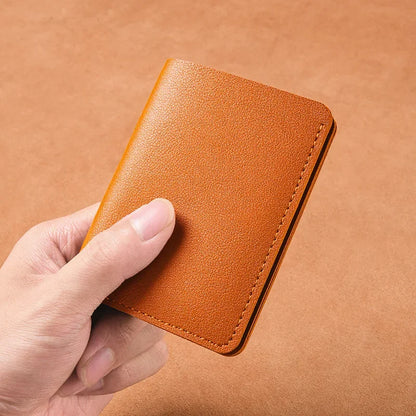 Mini Foldable Card Wallet | Unisex Soft Leather Driver's License Holder