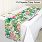 Tropical Hawaiian Party Tablecloth and Candy Bags Set | Flamingo Summer Decor