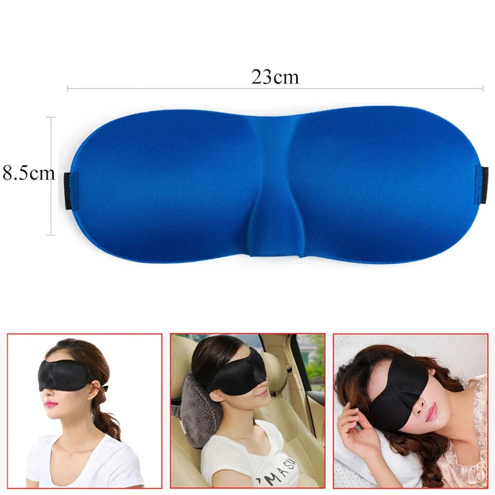 3D Breathable Sleeping Eye Mask | Light Blocking Sleep Aid for Travel and Home